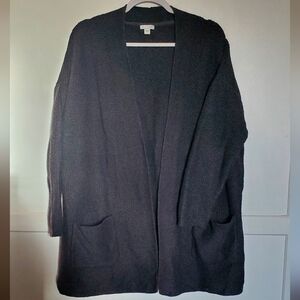 J.Jill long line dark gray Cardigan size large